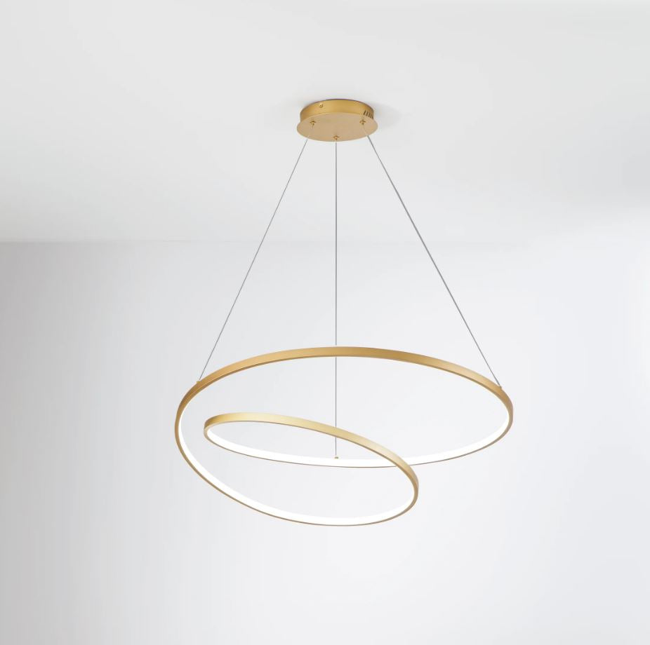 Sospensione LED in alluminio forme circolari con diffusore in silicone bianco-nero-oro CCT 60W 8000LM LIEVE-S80 Sospensione LED in alluminio forme circolari con diffusore in silicone bianco-nero-oro CCT 60W 8000LM LIEVE-S80